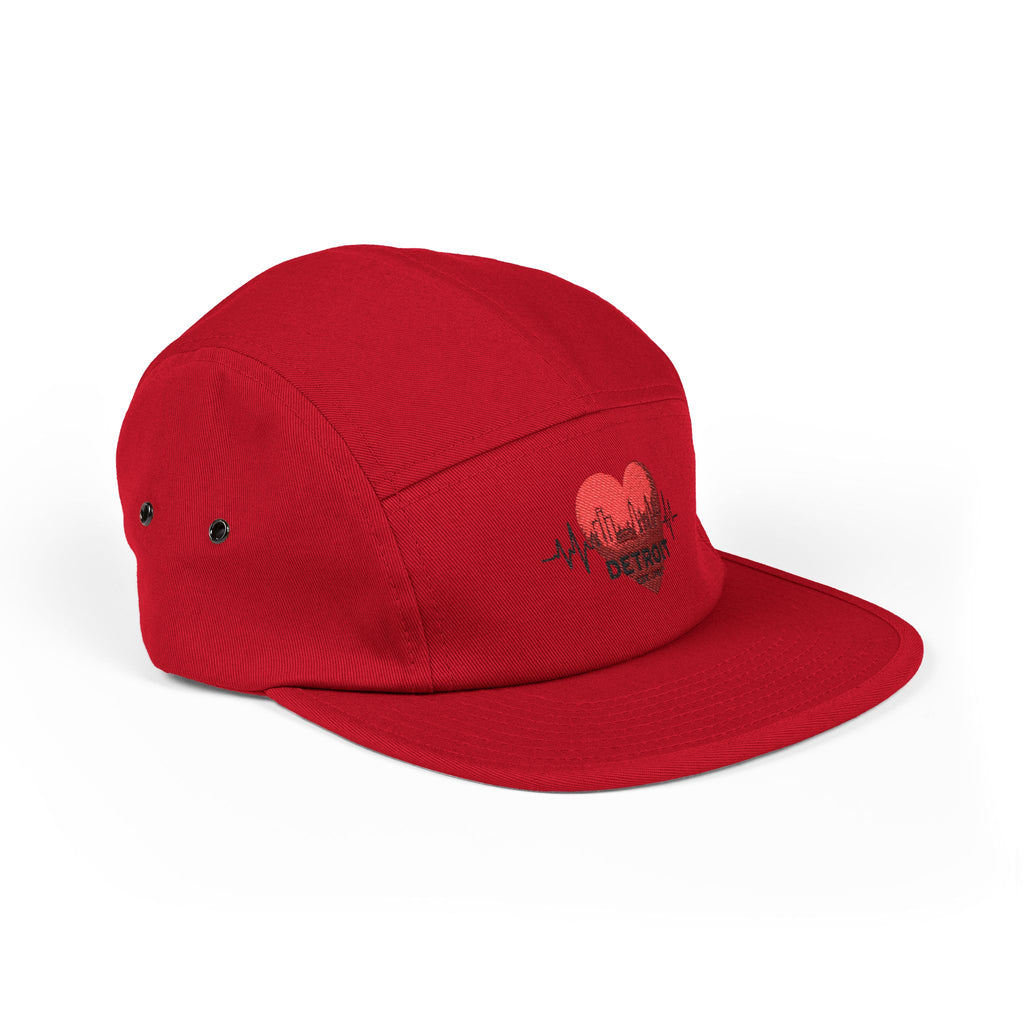 Detroit Heartbeat Embroidered 5-Panel Cap