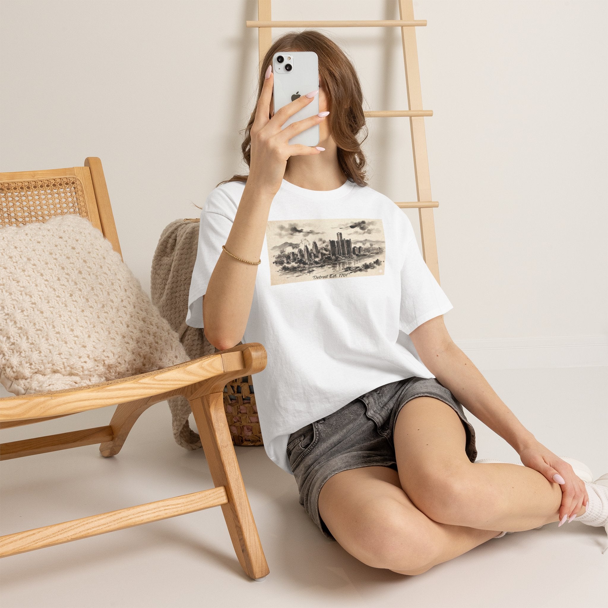 Detroit Pride Vintage Skyline Tee — "Detroit, Est. 1701" Cotton T-Shirt | Motor City Roots