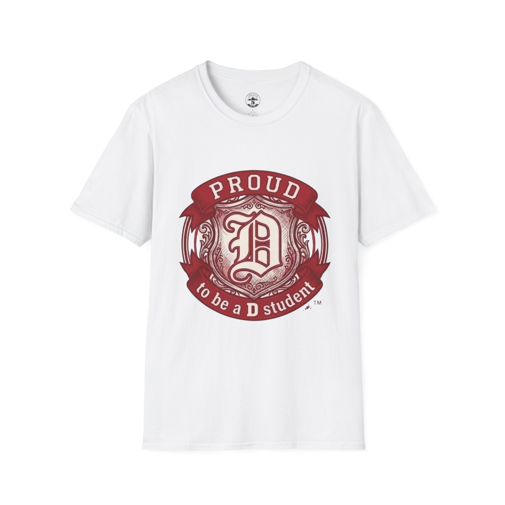 Detroit Pride "PROUD" Vintage Crest T-Shirt — Motor City Hometown Graphic Cotton Tee