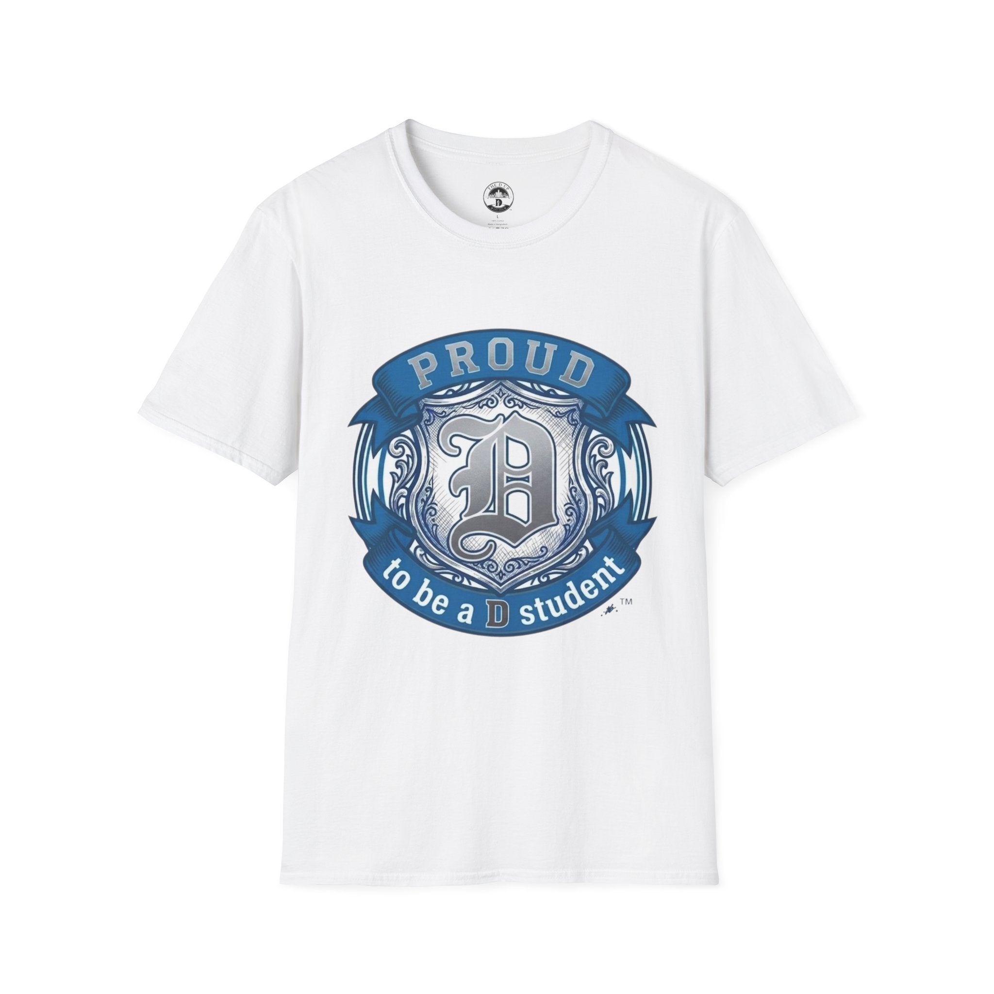 Detroit Pride "PROUD" Vintage Crest T-Shirt — Motor City Hometown Graphic Cotton Tee