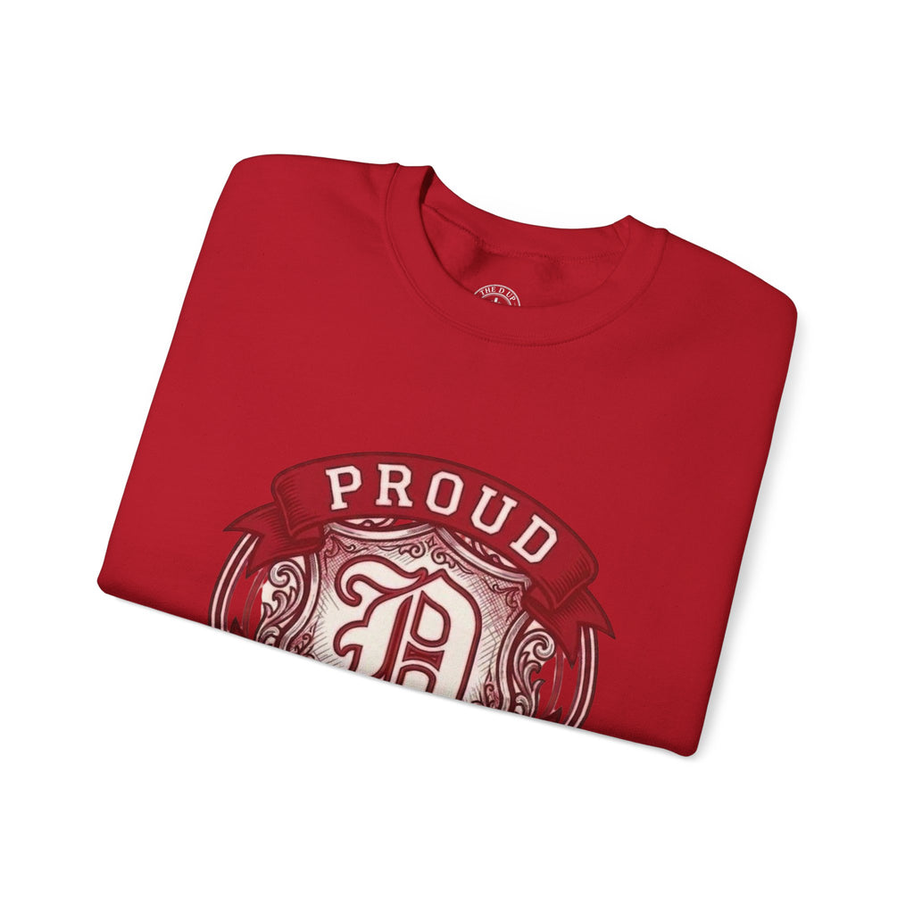 Proud to Be a D Detroit Crewneck Sweatshirt — Vintage Crest Motor City Pullover