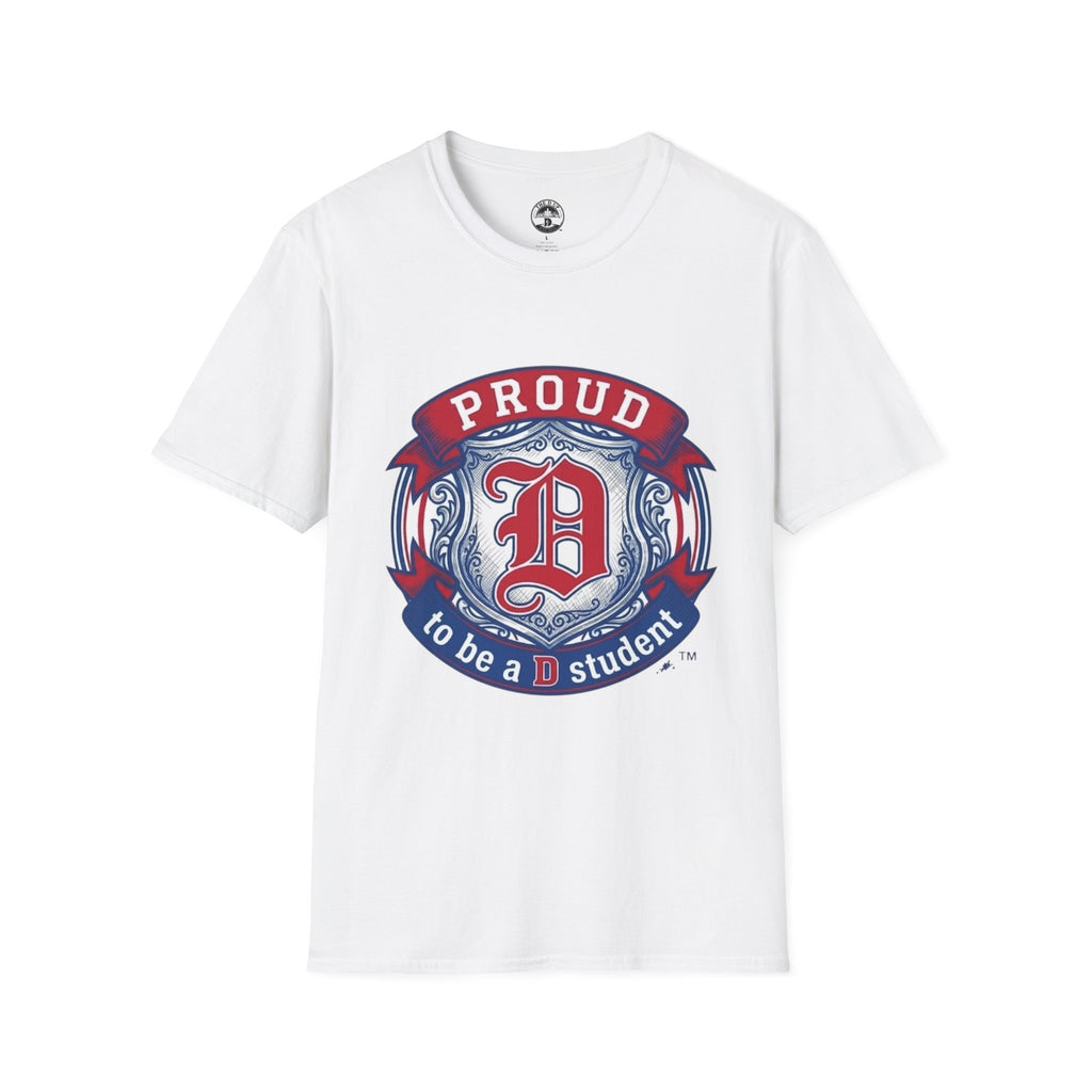 Detroit Pride "PROUD" Vintage Crest T-Shirt — Motor City Hometown Graphic Cotton Tee