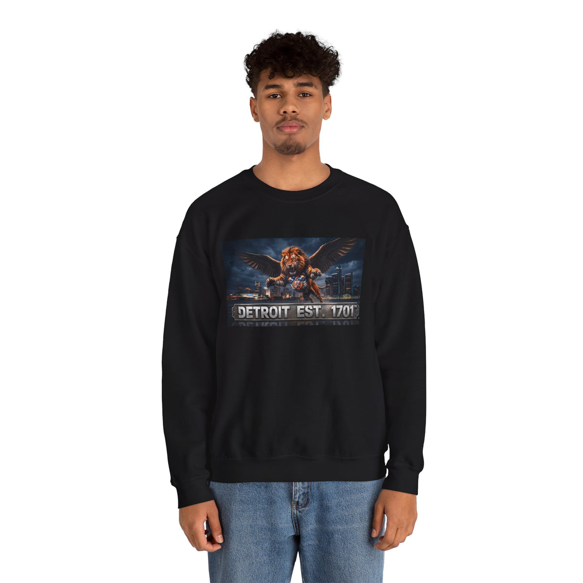 Men's Detroit Fliger Guardian Sweatshirt — Detroit Est. 1701 City Pride