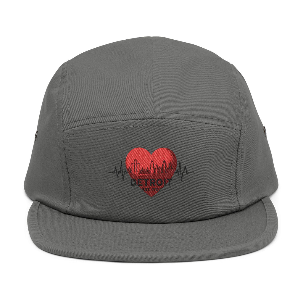Detroit Heartbeat Embroidered 5-Panel Cap