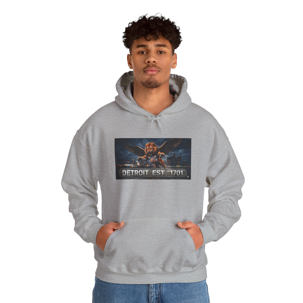 Men's Detroit Fliger Guardian Hoodie — Detroit Est. 1701 City Pride Pullover