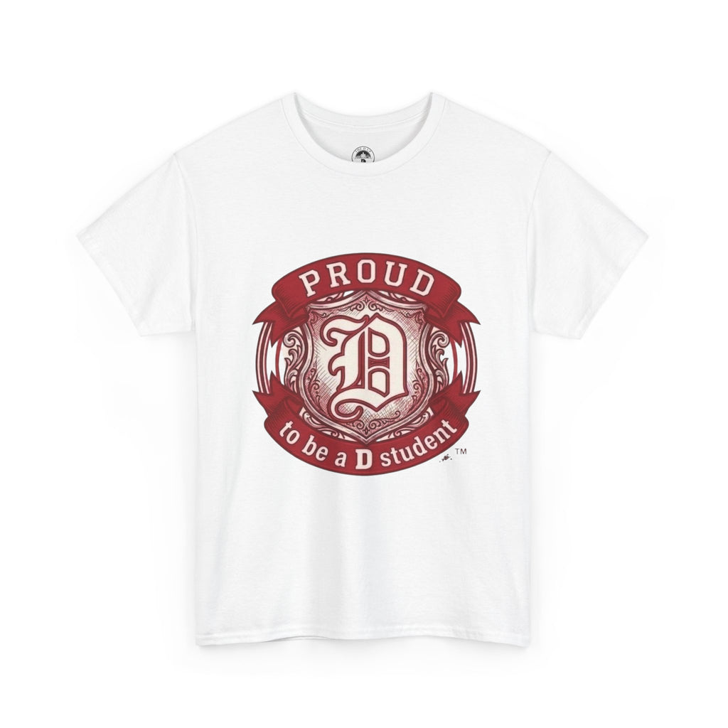 Detroit Pride "D Student" Vintage Crest T-Shirt — Motor City Hometown Graphic Cotton Tee