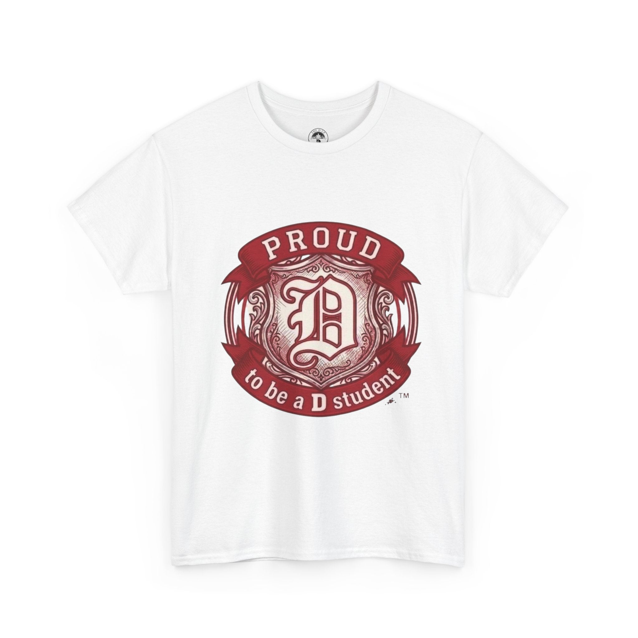 Detroit Pride "D Student" Vintage Crest T-Shirt — Motor City Hometown Graphic Cotton Tee