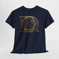 Men's Detroit Pride Lion D T Shirt — Gold Foil Monogram Detroit Lion Graphic(Unisex)