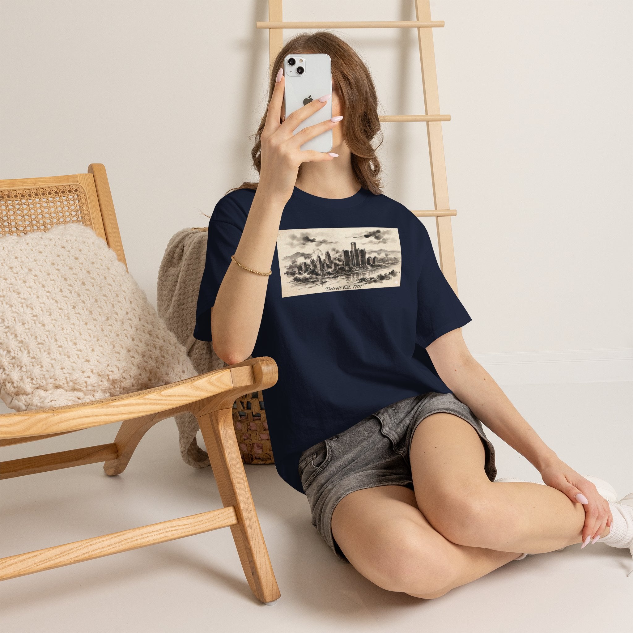 Detroit Pride Vintage Skyline Tee — "Detroit, Est. 1701" Cotton T-Shirt | Motor City Roots