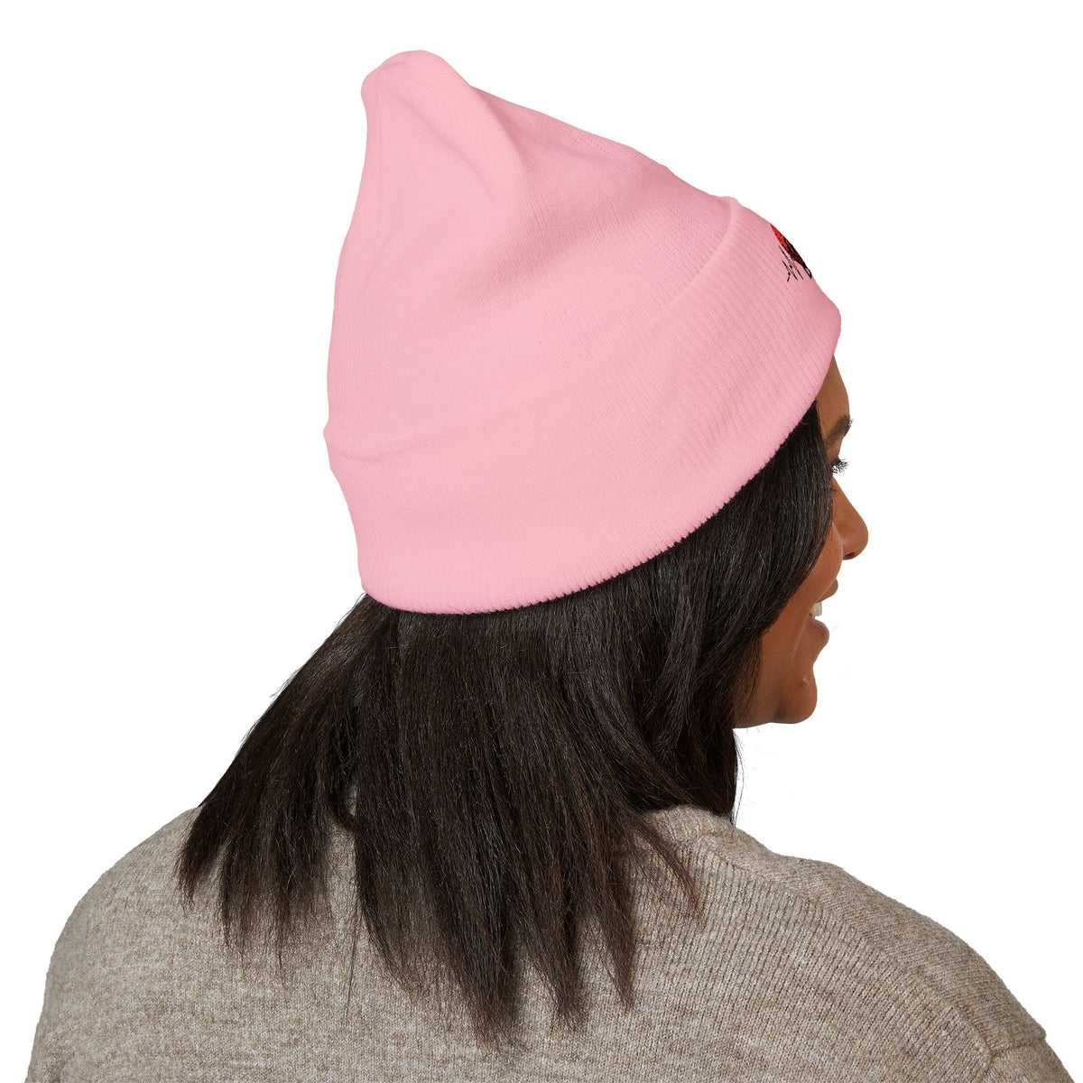 Detroit Heartbeat Beanie — Embroidered Cuffed Knit Hat
